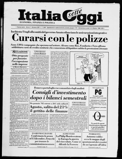 Italia oggi : quotidiano di economia finanza e politica